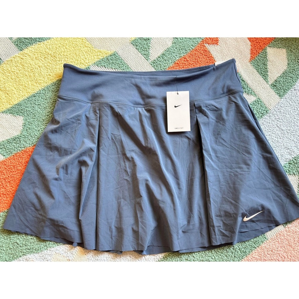 Nike Court Dri-FIT Victory Tennis Skirt‎ Womens XL Thunder Blue Skort